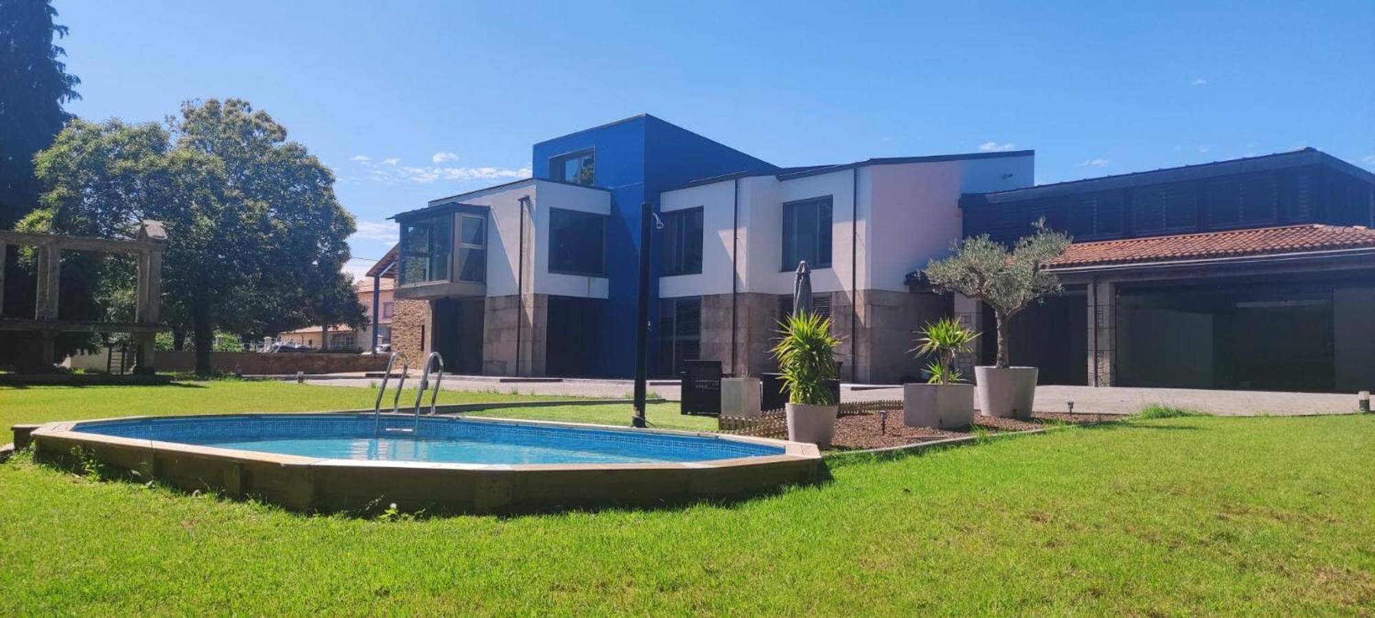 Gran casa rústica en Sigueiro Exterior foto