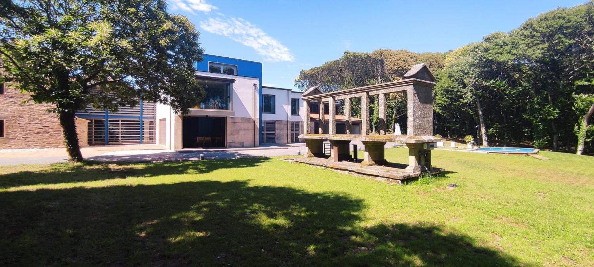 Gran casa rústica en Sigueiro Exterior foto